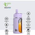 thumbnail image 2 of Hydrapeak Termo Mini de 14 oz con aislamiento y tapa con pajita Lavanda, 2 of 2