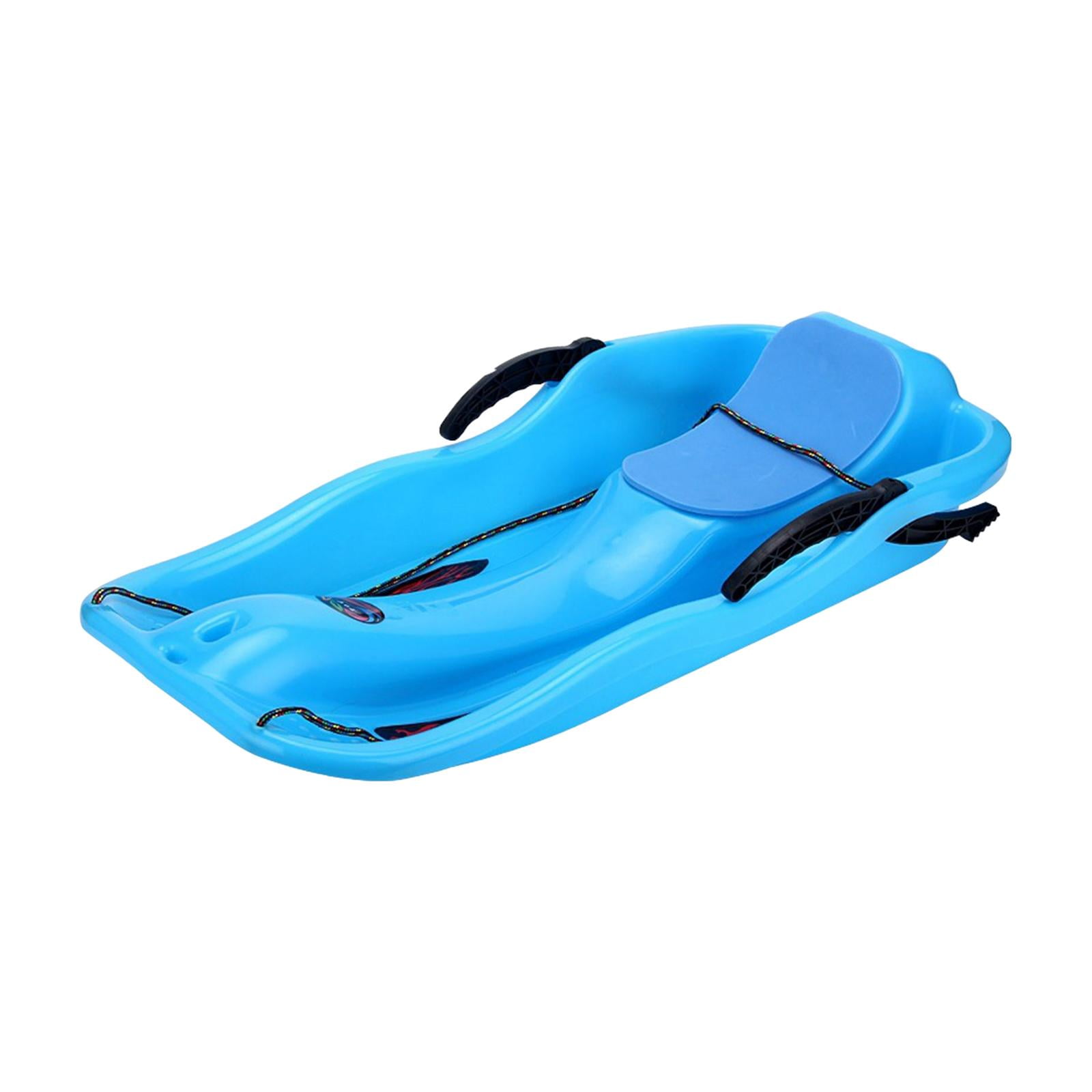 LOVIVER Heavy Duty Snow Sled Grass Sliding Sledge Snowboard Skiing Board Outdoor Normal Blue