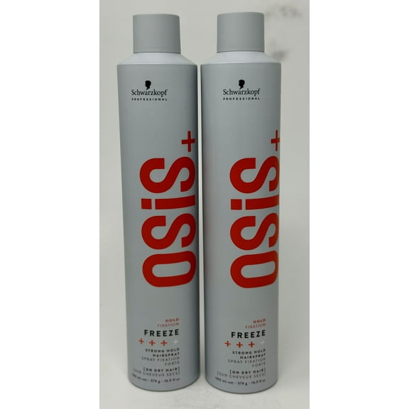 Schwarzkopf OSiS Freeze Strong Hold Fixation Hairspray New 16.9 oz, PACK Of 2