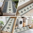 thumbnail image 6 of 2x6 Kitchen Runner Rug, Southwest Ethnic Non-Skid Rubber Backing Large Rectangle Rugs - Living Room Bedroom Home Office, Boho Aztec Tribal Abstract Aesthetic Indoor Floor Mat Carpets Washable Rug, 6 of 9