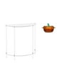 thumbnail image 1 of Mesita de noche de acrílico,Mesa auxiliar de acrílico transparente Mesa auxiliar transparente en capas,Plato de dulces,Plato de dulces de vidrio con tapa Tarro de dulces decorativo,Para el, 1 of 8