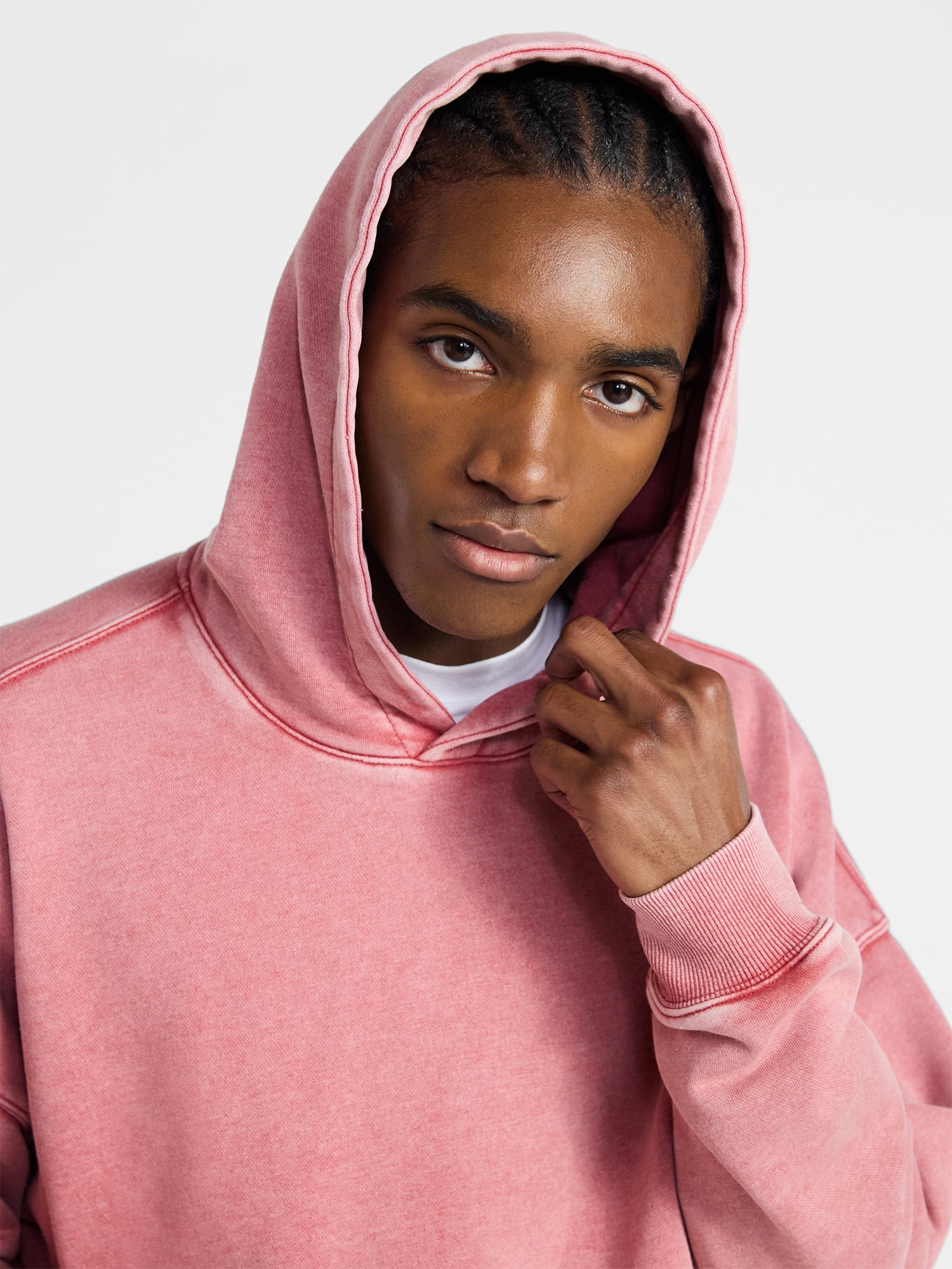 No Boundaries Oversized Hoodie with Long Sleeves, Men's XS-4XLT