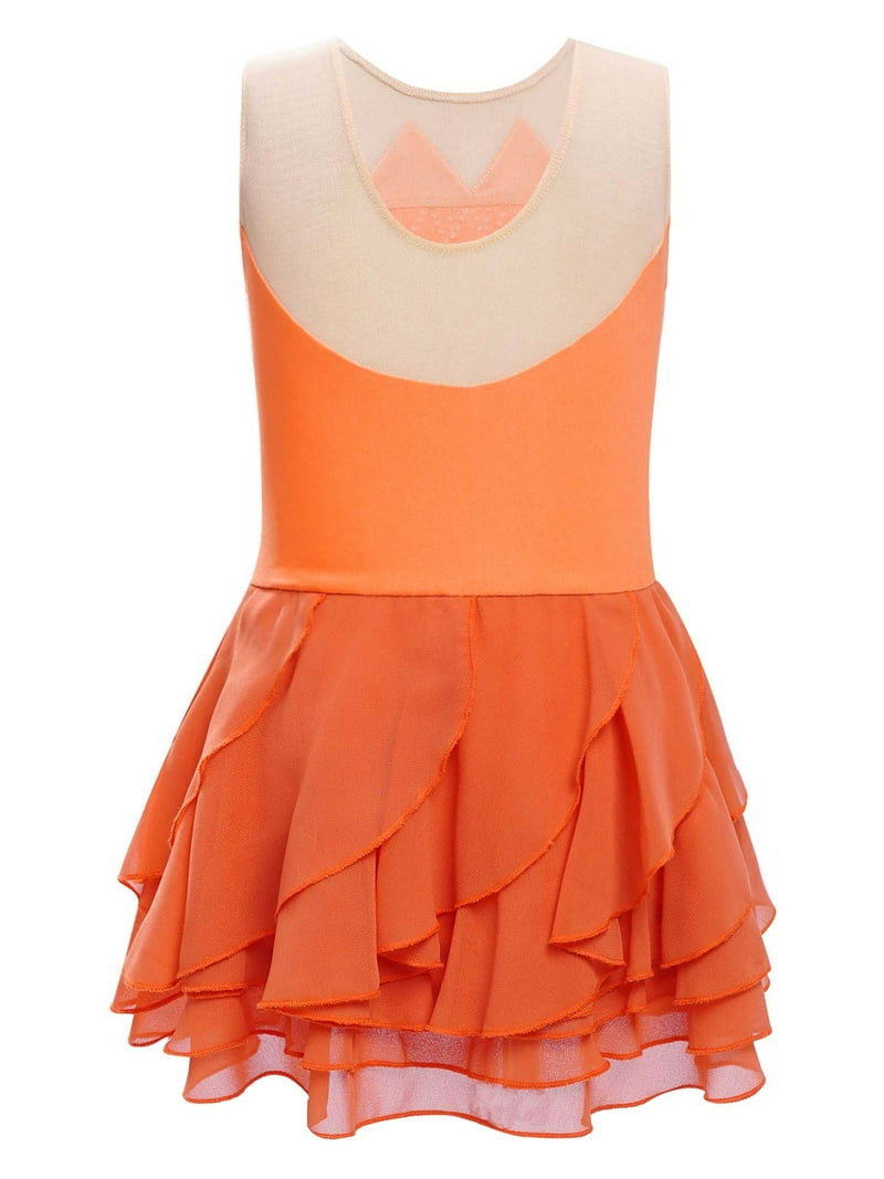 TSSOE Ballet Dance Leotard for Girls Shiny Rhinestones Gymnastic Jersey Dancewear Lyrical Figure Ice Skating Dresses Orange 12 - Walmart.com TSSOE Ballet Dance Leotard for Girls Shiny Rhinestones Gymnastic Jersey Dancewear Lyrical Figure Ice Skating Dresses Orange 12 - Walmart.com