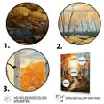 thumbnail image 3 of Designart "Autumn Sonata Birch Woods VII" Floral Floater Framed Canvas Art Print, 3 of 7
