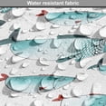 thumbnail image 5 of Koi Fish Dog Crate Cover, Regular Different Sized Japanese Koi Fish Patterns Ocean Marine Underwater Theme, Easy to Use Pet Kennel Cover for Medium Large Dogs, 35" x 23" x 27", Teal, by Ambesonne, 5 of 6
