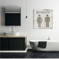 thumbnail image 2 of Stupell Industries Vintage Restroom Wood Texture Design Canvas Wall Art by Daphne Polselli, 2 of 5