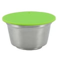 thumbnail image 2 of Refillable Coffee , Small 40ml Stainless Steel Body High Temperature Resistant Environmental Friendly Refillable Filter Cup  For Home Green,White, 2 of 8
