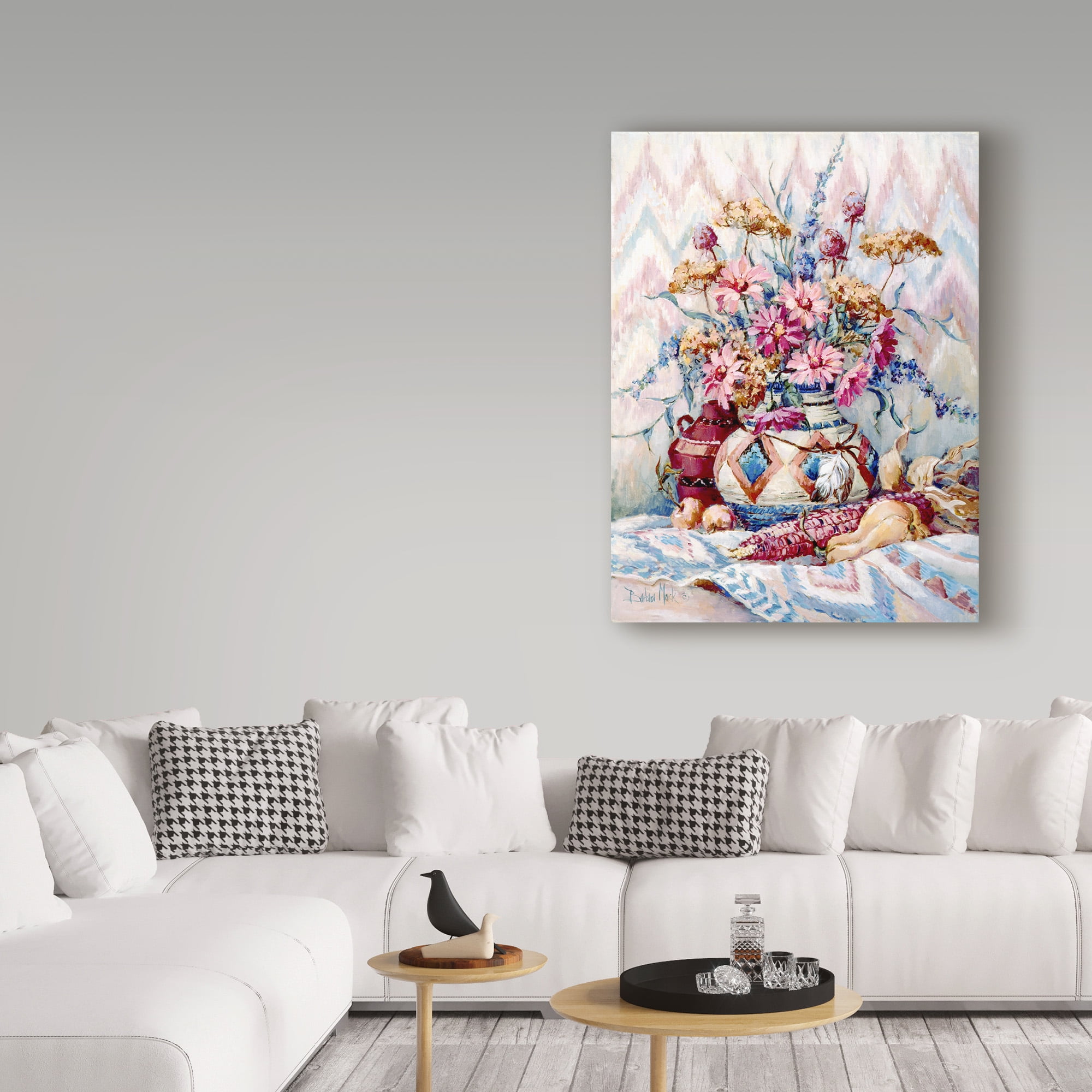 Trademark Fine Art 'Southwest Pots And Corn' Canvas Art by Barbara Mock