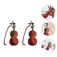thumbnail image 2 of ColoMX 2pcs Navidad Mini decoración violín Decoración de violín Adorno Musical Modelo de instrumentos musicales, 2 of 8