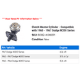 thumbnail image 2 of Clutch Master Cylinder - Compatible with 1960 - 1967 Dodge W200 Series 1961 1962 1963 1964 1965 1966, 2 of 2