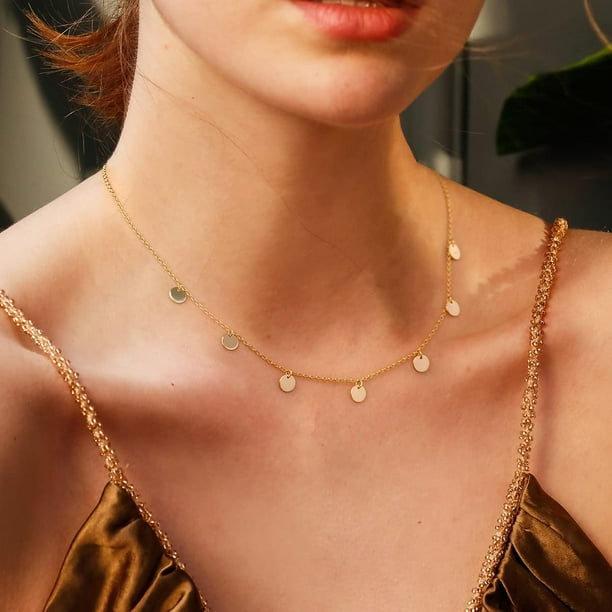 Pendant store disc necklace