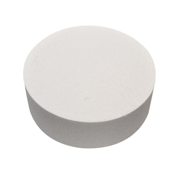 Ayyufe 4 or 6 or 8inch Round Styrofoam Foam Cake Dummy Sugarcraft Flower Decor Practice Model