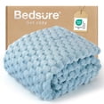 thumbnail image 1 of Manta Bedsure Gemela Azul Claro 350GSM Súper Suave y Acogedora, 1 of 8