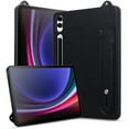 thumbnail image 2 of for Samsung Galaxy Tab S10 Ultra 2024/ S9 Ultra 2023/ S8 Ultra 2022 14.6 Inch - Shockproof Durable Premium PU Leather Cover with Kickstand, Business Style, Hand Strap Feature,Black, 2 of 6