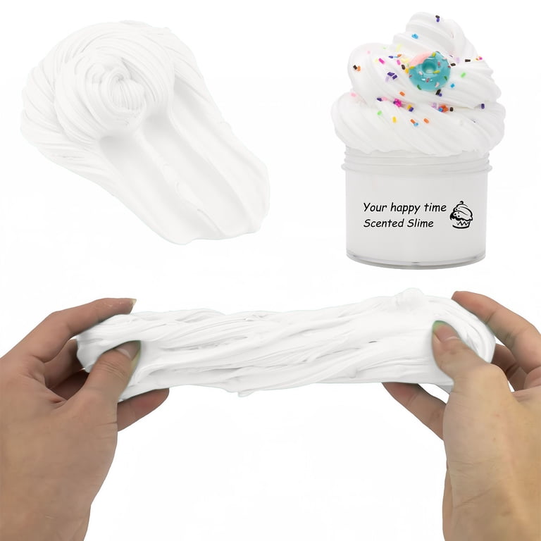 LiRiQi Kit Slime Fluffy Butter 15 Pots – Non Collant, Super Doux, Parfumé, Avec Décorations Et Autocollants