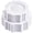 White, variant on Black Plastic Party Plates 100 Count Heavy Duty Disposable For Wedding And Events