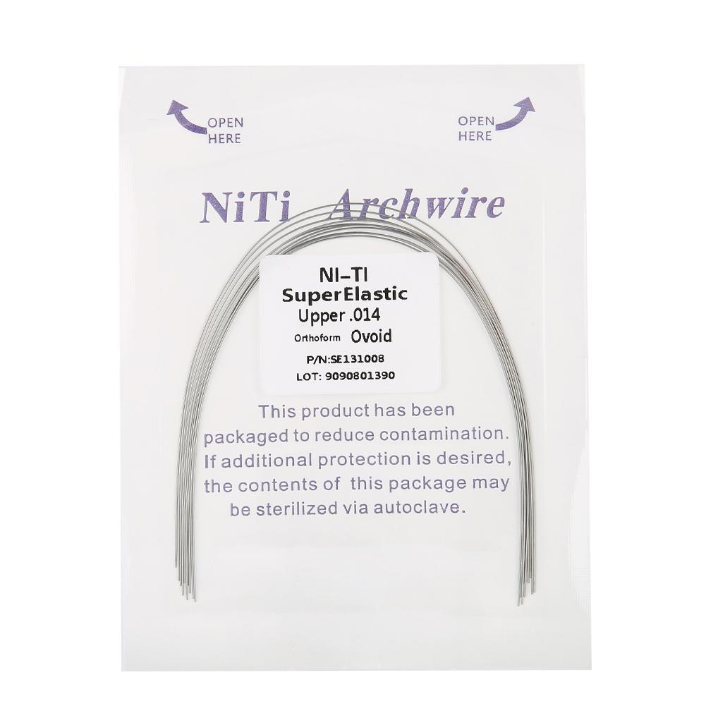 FAGINEY 100pcs NiTi Round Orthodontic Bracket Archwire Super Elastic