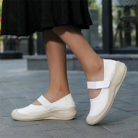 

Aayomet Womens Casual Shoes Size 9 1/2 Ladies Summer Fashion Thin Lazy Breathable Thick Bottoming Hollowed Out Comfortable White 8.5