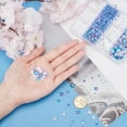 thumbnail image 3 of PH 3610pcs Flat Back Pearls 6 Sizes Half Round Imitation Pearl Cabochon Pearl Embellishments for Crafts Scrapbooking Embellishment Shoes Wedding Dress DIY Phone Nail Making Mixed Color, 3 of 6
