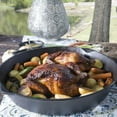 thumbnail image 3 of Bayou Classic 16 Inch Oven Safe Cast Iron Skillet Cooking Pot, Black (2 Pack), 3 of 4