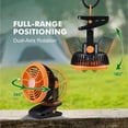 thumbnail image 4 of Ventilador para Camping Durapower con Clip, Linterna LED y Base Magnética, 4 of 7
