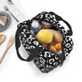 thumbnail image 4 of Lsque Black Leopard Pattern Lunch Bag Women/Men Insulated Lunch Box,Small Leakproof Cooler Food Lunch Containers Reusable High Capacity Lunch Tote Bags, 4 of 6