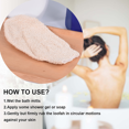 thumbnail image 4 of Guantes de baño - Toallas - Guantes de baño exfoliantes para mujeres y hombres - Depurador corporal para bañarse, 4 of 5
