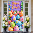 thumbnail image 6 of Purple Theme He is Risen Banner White Butterflies Resurrection Display Lily Flowers Wooden Cross Jesus Backdrop for Easter Celebration Church Service Religious Gathering, 6 of 9