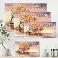 thumbnail image 4 of Designart ' Orange and Yellow Autumn Tree ' Traditional Canvas Wall Art Print, 4 of 4