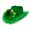 Green K, variant on St Patricks Day Savings! PRETXORVE St Patricks Day Hats with Light St Patrick's Day Green Velvet Top Hat Green St. Patricks Day Party Accessories Green Christmas Tree Topper Hat