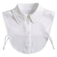 thumbnail image 2 of Penkiiy Fake Collar Detachable Blouse ,Collar Half Shirts Faux False Collar for Women & Girls White, 2 of 10