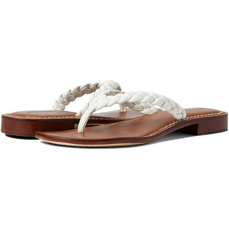 Bernardo Womens Theo Gladiator Sandal 7.5 White Glove Leather