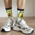 thumbnail image 6 of Picia Avocado with Glasses Print Athletic Socks for Men & Women – Cushioned Moisture-Wicking Crew Socks for Sports, Running, and Training, Soft & Breathable Size 5-11, 6 of 6