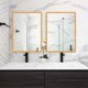 thumbnail image 4 of Uxcell 3.3Ft x 0.79" Peel and Stick Molding Trim for Walls, Flexible Mirror Molding Trim Self-Adhesive Wall Paneling Strip Wallpaper Border for DIY Floor Wall Baseboard, Gold, 4 of 7