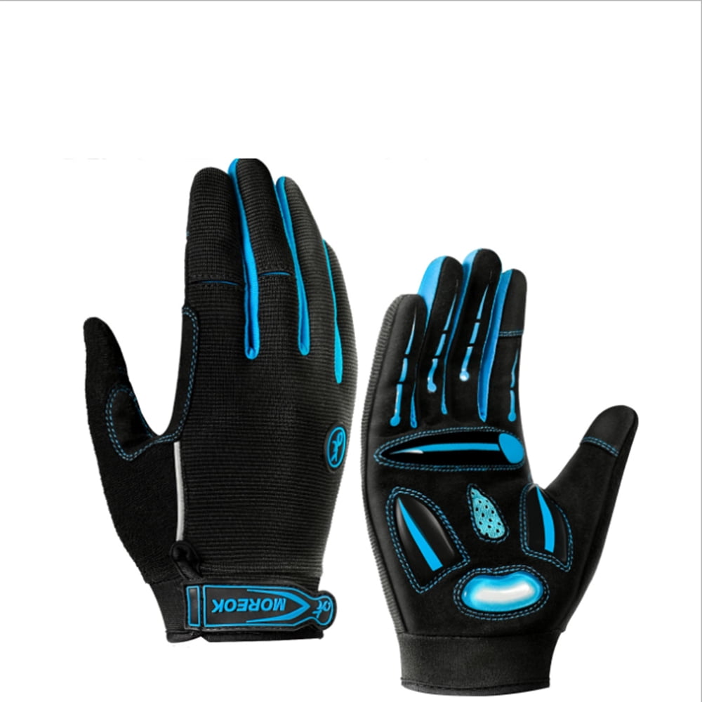Cycling Gloves Mountain Bike Full Finger Gel Pad Gloves 