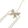 thumbnail image 3 of FOMIYES Golden Zinc Alloy Rhinestone Butterfly Leg Chain, Unique Design, Glamorous and Comfortable, 3 of 8