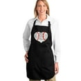thumbnail image 1 of LA Pop Art Full Length Word Art Apron - Baseball Mom, 1 of 2