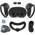 thumbnail image 1 of 7pcs Accessories Set Silicone VR Front Shell Protector Controller Grips Cover Anti-Scratch Protective Cover Face Cover Lens Cover for Meta Quest 3, 1 of 5