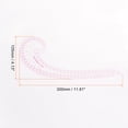 thumbnail image 2 of Uxcell Styling Sewing French Curve Ruler, 30x10.5cm Clear Sewing Pattern Making Ruler, 2 of 6