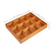 thumbnail image 3 of Organizador de madera para cajones de calcetines: caja de almacenamiento con divisor para ropa interior, 12 compartimentos, armario organizador para calcetines, corbatas y cinturones., 3 of 6