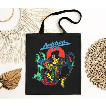 vintage Dokken Gift For Fans Black Tote Bag Cotton All S--TH40949