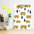 thumbnail image 2 of FORMRS Acrylic Clipboard with Low Profile Clip Standard A4 Letter Size, 12.5" x 9", Bus Tree Pattern, 2 of 8