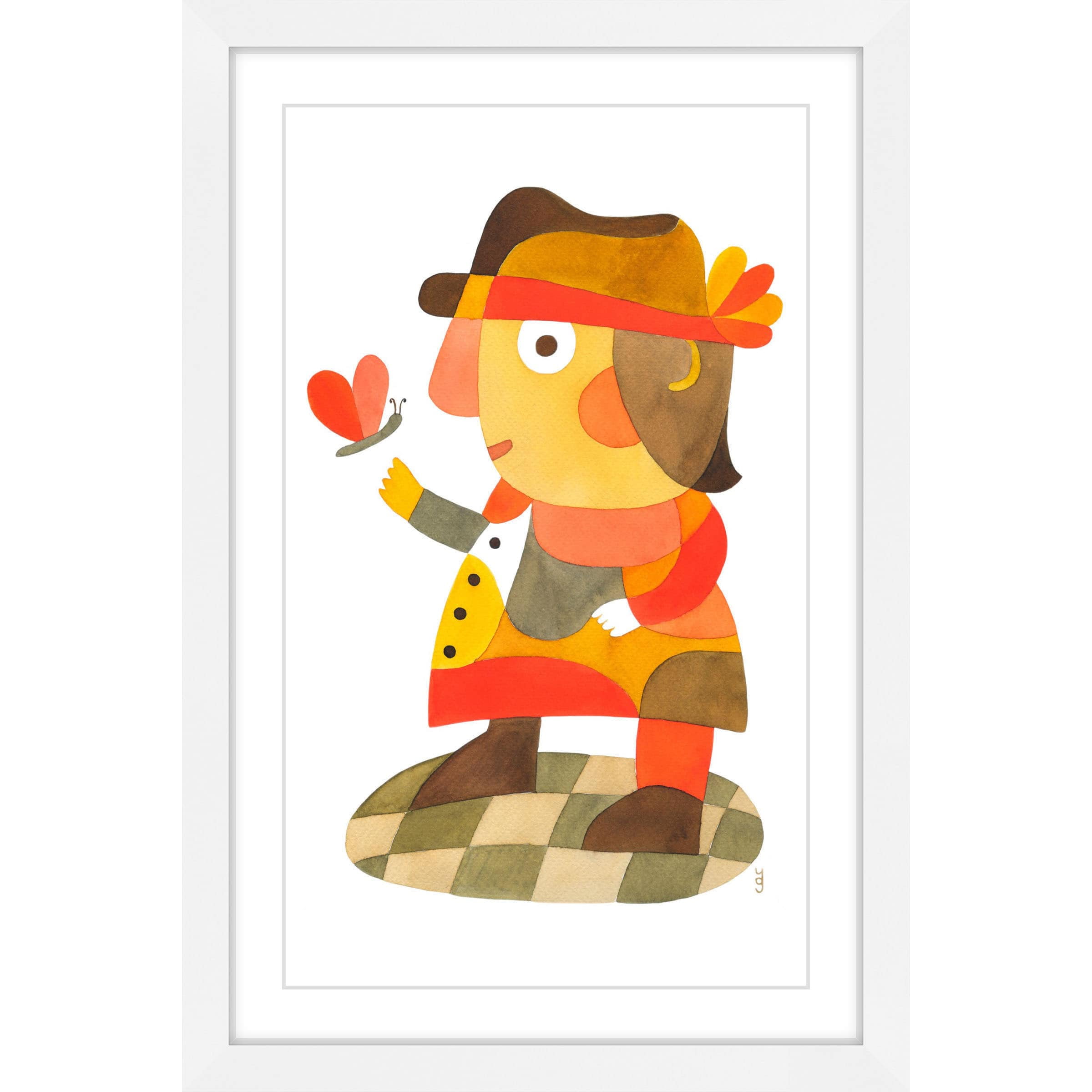 Marmont Hill - "Mister D" by Yolanta Gawlik Framed Painting Art Print