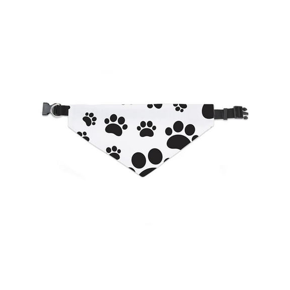 Paws Of Dogs Pattern Bandana -Image by Shutterstock, Large