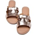 thumbnail image 4 of LSLJS Sandales Plates pour Femmes à Bout Rond Ouvert avec Bride Tressée Confortables Décontractées pour l'Été Plage, 4 of 4