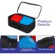 thumbnail image 3 of Estuche de transporte de bolsa de Cornhole 2 Pcs, estuche de transporte de Cornhole contiene 8 bolsas de frijoles con mango portátil para almacenamiento, transporte, 3 of 4
