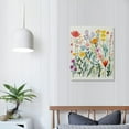 thumbnail image 3 of COMIO Colorful Wildflower Wall Art Botanical Wall Art Watercolor Flower Canvas Wall Art Floral Prints Flower Pictures Wall Decor Floral Painting for Living Room Bedroom Decor, 3 of 4