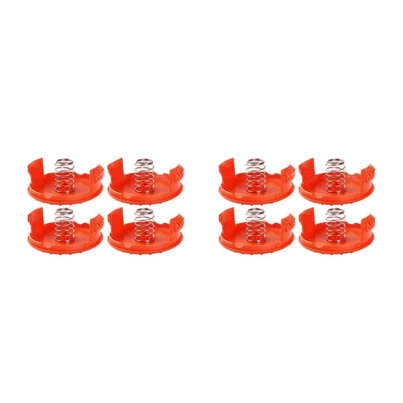 Speravity Reemplazo para Black Decker Trimmer 4 piezas Tapa de cubierta y 4 piezas Resortes RC-100-P Piezas de repuesto para cortacésped 86*34mm 2piezas Speravity CBP001853