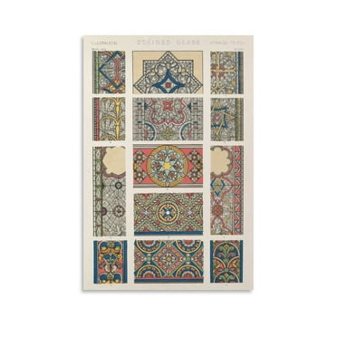 Stained Glass Owen Jones Gifts Canvas Painting Poster Wall Art Decorative Picture Prints Modern Decor 24x36inch(60x90cm)