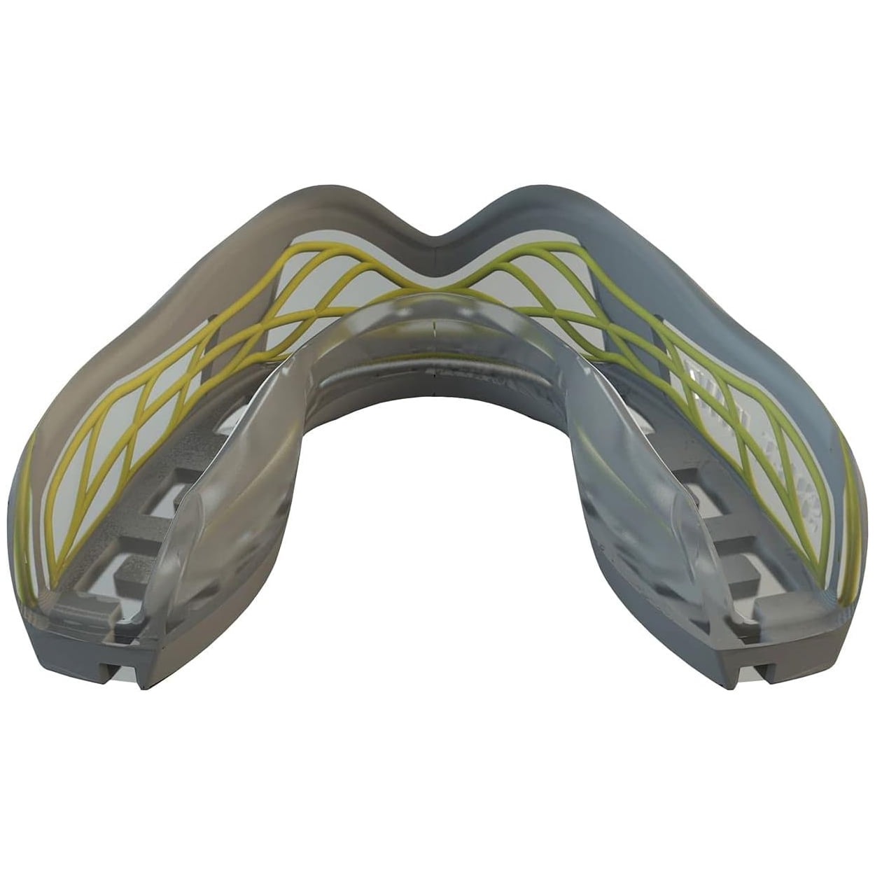 SafeJawz NITRO Triple Layer Shock Cage Sports Mouth Guard with Case and Disinfectant Spray Bundle Kit for Basketball, Football, MMA, Hockey, Wrestling - Gray